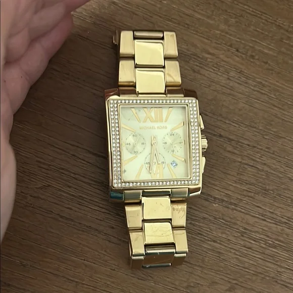 Michael Kors | Accessories | Michael Kors Gold Squarefaced  display picture 1